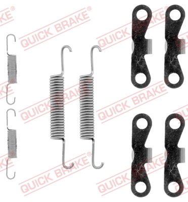 Stovėjimo stabdžių trinkelių priedų komplektas QUICK BRAKE 105-0720