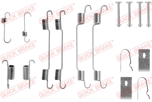 Stabdžių trinkelių priedų komplektas QUICK BRAKE 105-0722