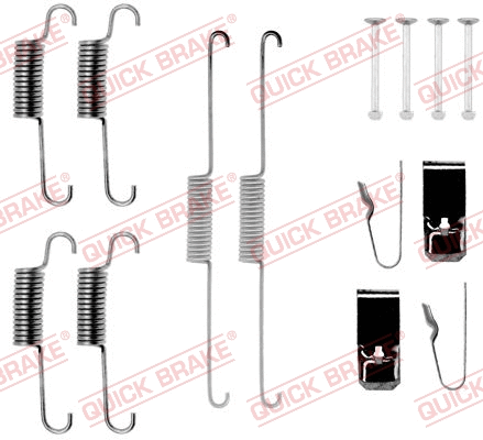 Stabdžių trinkelių priedų komplektas QUICK BRAKE 105-0723