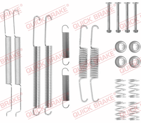 Stabdžių trinkelių priedų komplektas QUICK BRAKE 105-0726