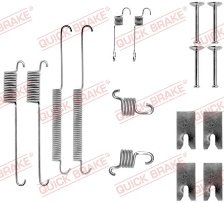 Stabdžių trinkelių priedų komplektas QUICK BRAKE 105-0732