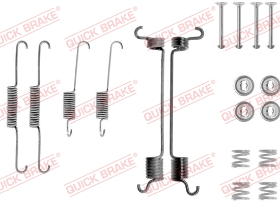 Stabdžių trinkelių priedų komplektas QUICK BRAKE 105-0741