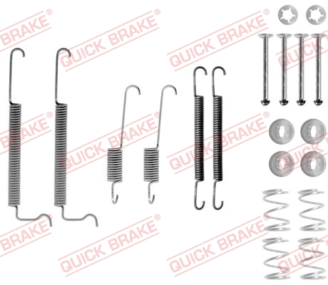 Stabdžių trinkelių priedų komplektas QUICK BRAKE 105-0744