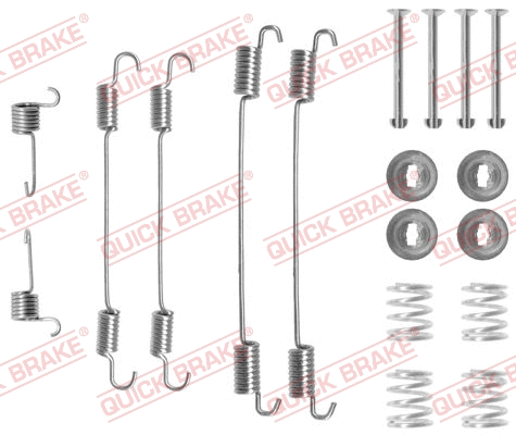 Stabdžių trinkelių priedų komplektas QUICK BRAKE 105-0750