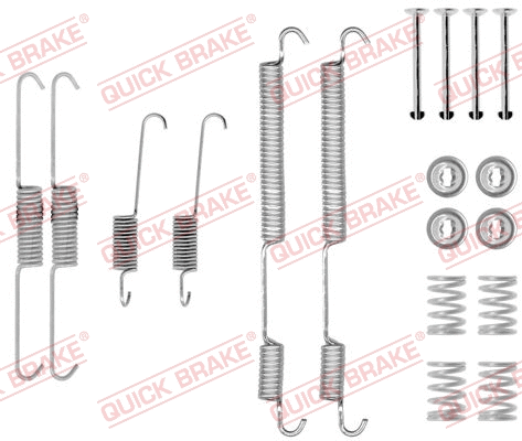 Stabdžių trinkelių priedų komplektas QUICK BRAKE 105-0753