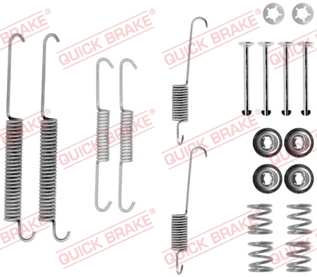 Stabdžių trinkelių priedų komplektas QUICK BRAKE 105-0754
