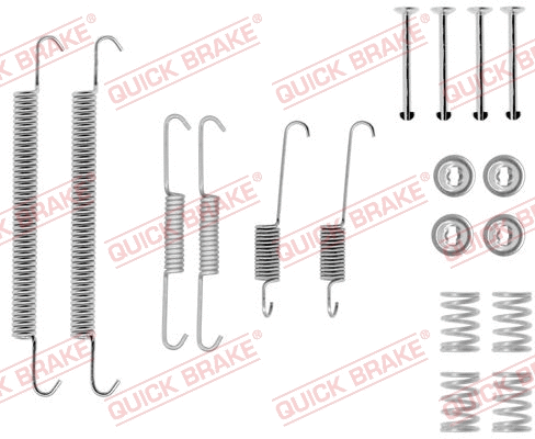 Stabdžių trinkelių priedų komplektas QUICK BRAKE 105-0757