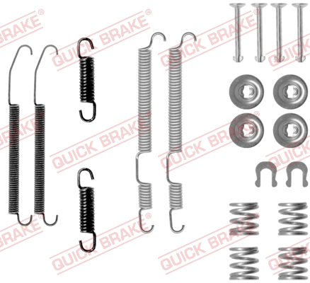 Stabdžių trinkelių priedų komplektas QUICK BRAKE 105-0760