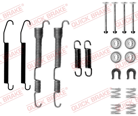 Stabdžių trinkelių priedų komplektas QUICK BRAKE 105-0761
