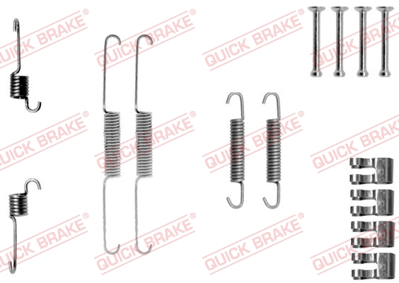 Stabdžių trinkelių priedų komplektas QUICK BRAKE 105-0763