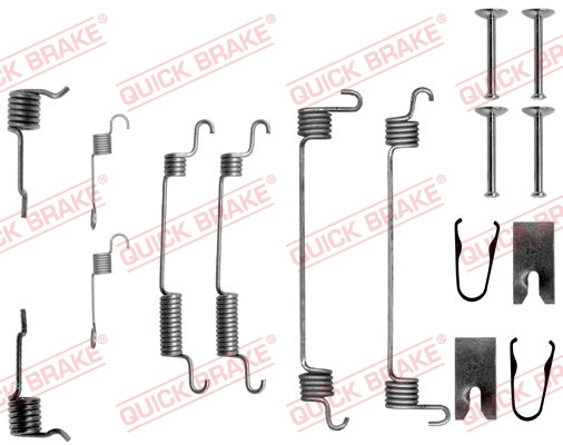 Stabdžių trinkelių priedų komplektas QUICK BRAKE 105-0764
