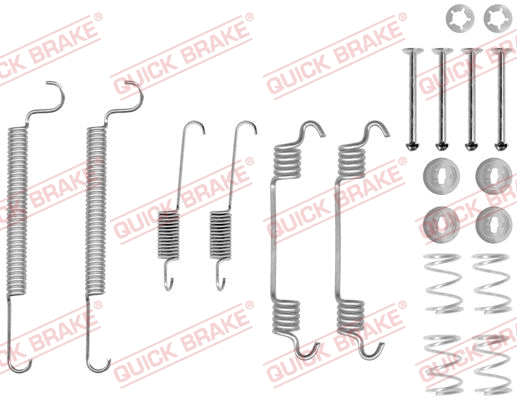 Stabdžių trinkelių priedų komplektas QUICK BRAKE 105-0766