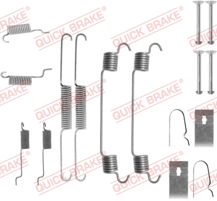 Stabdžių trinkelių priedų komplektas QUICK BRAKE 105-0767