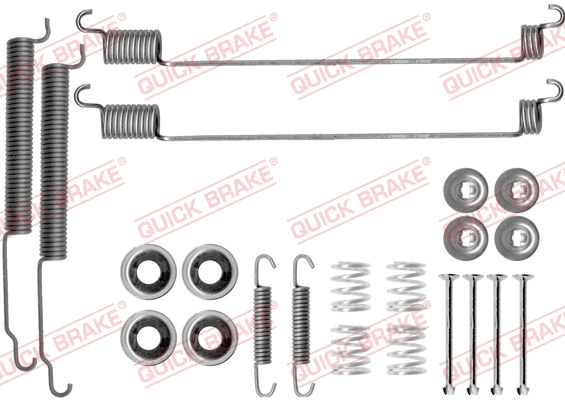 Stabdžių trinkelių priedų komplektas QUICK BRAKE 105-0768