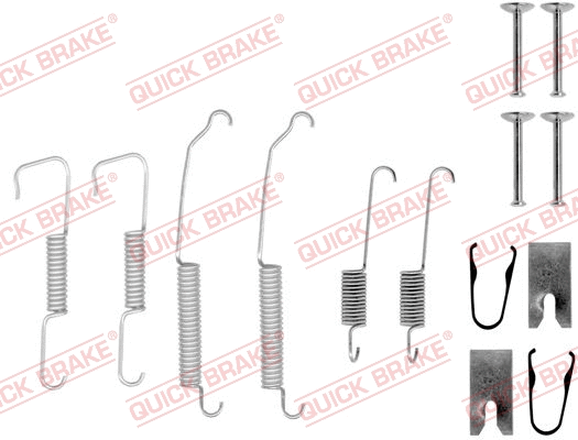 Stabdžių trinkelių priedų komplektas QUICK BRAKE 105-0773