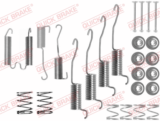 Stabdžių trinkelių priedų komplektas QUICK BRAKE 105-0776