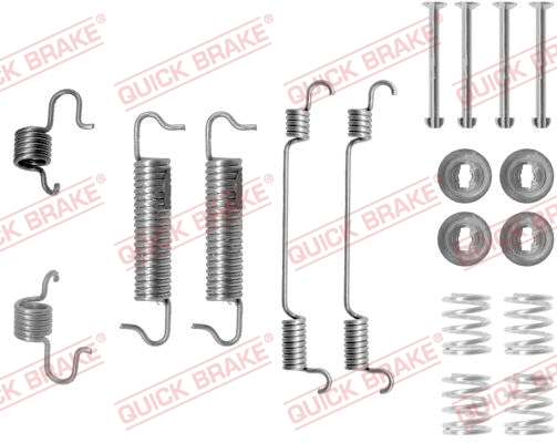 Stabdžių trinkelių priedų komplektas QUICK BRAKE 105-0780