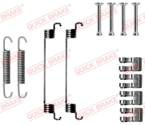 Stabdžių trinkelių priedų komplektas QUICK BRAKE 105-0783