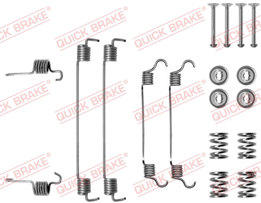 Stabdžių trinkelių priedų komplektas QUICK BRAKE 105-0784