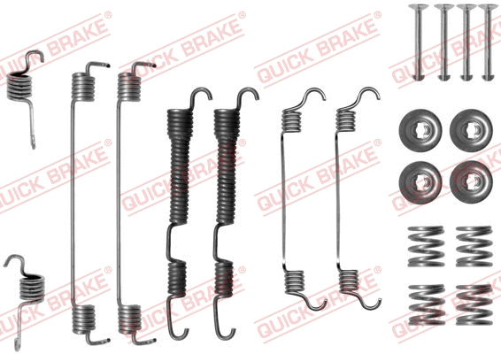 Stabdžių trinkelių priedų komplektas QUICK BRAKE 105-0786