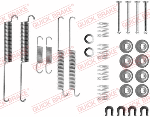 Stabdžių trinkelių priedų komplektas QUICK BRAKE 105-0787