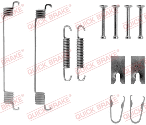Stabdžių trinkelių priedų komplektas QUICK BRAKE 105-0794
