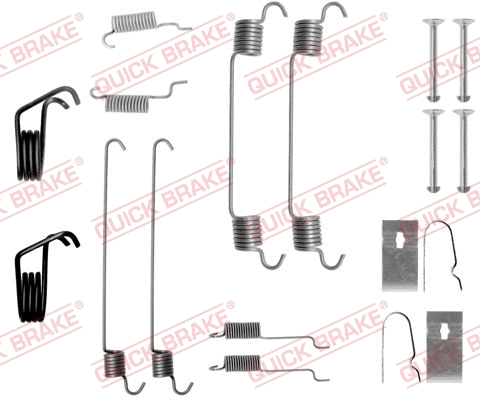 Stabdžių trinkelių priedų komplektas QUICK BRAKE 105-0799