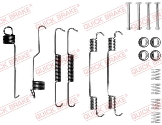 Stabdžių trinkelių priedų komplektas QUICK BRAKE 105-0804