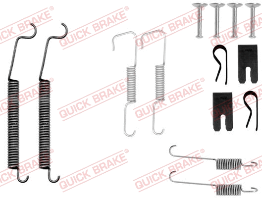 Stabdžių trinkelių priedų komplektas QUICK BRAKE 105-0805
