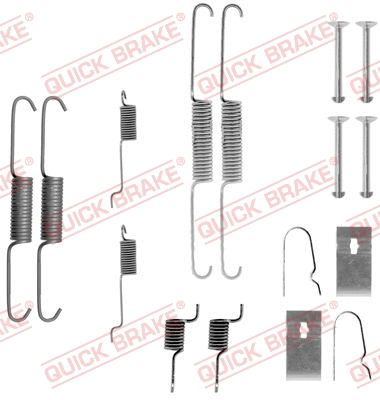Stabdžių trinkelių priedų komplektas QUICK BRAKE 105-0811