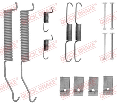Stabdžių trinkelių priedų komplektas QUICK BRAKE 105-0812