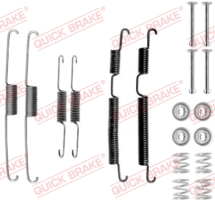 Stabdžių trinkelių priedų komplektas QUICK BRAKE 105-0813