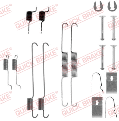 Stabdžių trinkelių priedų komplektas QUICK BRAKE 105-0815