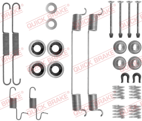 Stabdžių trinkelių priedų komplektas QUICK BRAKE 105-0818
