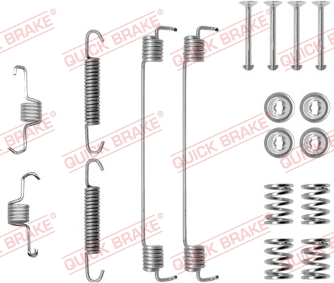Stabdžių trinkelių priedų komplektas QUICK BRAKE 105-0819