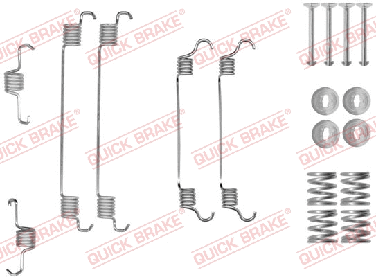 Stabdžių trinkelių priedų komplektas QUICK BRAKE 105-0820