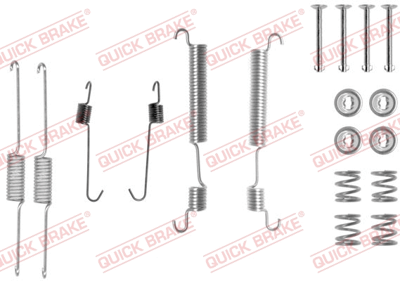 Stabdžių trinkelių priedų komplektas QUICK BRAKE 105-0822