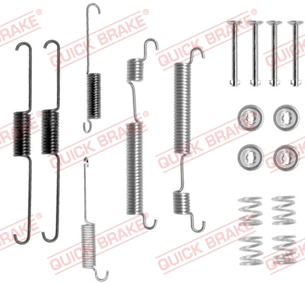 Stabdžių trinkelių priedų komplektas QUICK BRAKE 105-0824