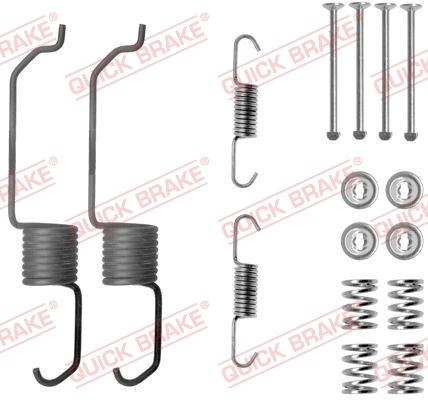 Stabdžių trinkelių priedų komplektas QUICK BRAKE 105-0825