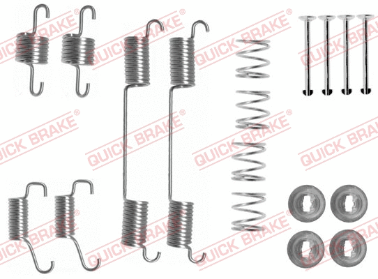 Stabdžių trinkelių priedų komplektas QUICK BRAKE 105-0828