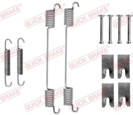 Stabdžių trinkelių priedų komplektas QUICK BRAKE 105-0836