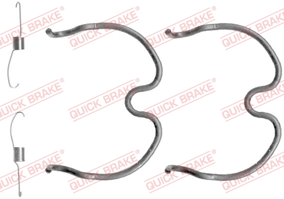Stabdžių trinkelių priedų komplektas QUICK BRAKE 105-0837
