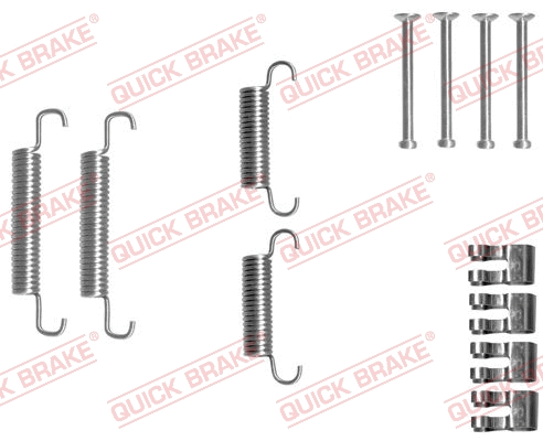Stovėjimo stabdžių trinkelių priedų komplektas QUICK BRAKE 105-0839