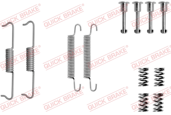 Stovėjimo stabdžių trinkelių priedų komplektas QUICK BRAKE 105-0841