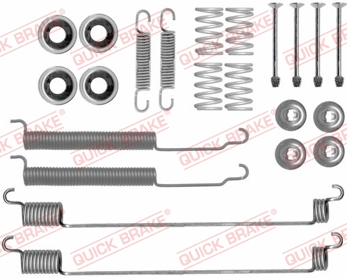 Stabdžių trinkelių priedų komplektas QUICK BRAKE 105-0843
