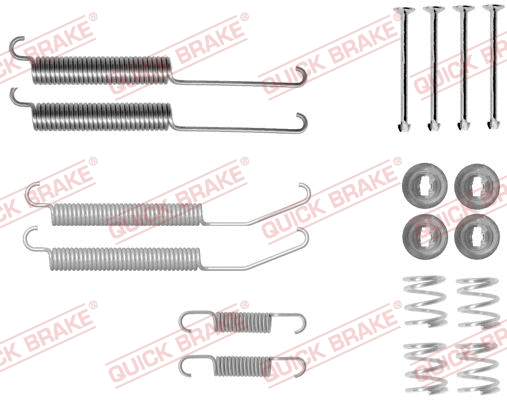 Stabdžių trinkelių priedų komplektas QUICK BRAKE 105-0845