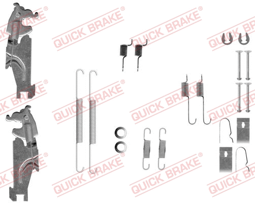 Stabdžių trinkelių priedų komplektas QUICK BRAKE 105-0847S