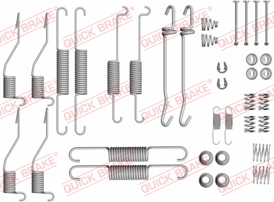 Stabdžių trinkelių priedų komplektas QUICK BRAKE 105-0852