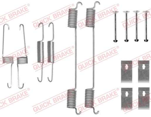 Stabdžių trinkelių priedų komplektas QUICK BRAKE 105-0859