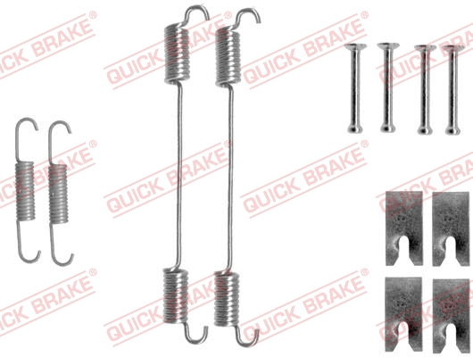 Stabdžių trinkelių priedų komplektas QUICK BRAKE 105-0862
